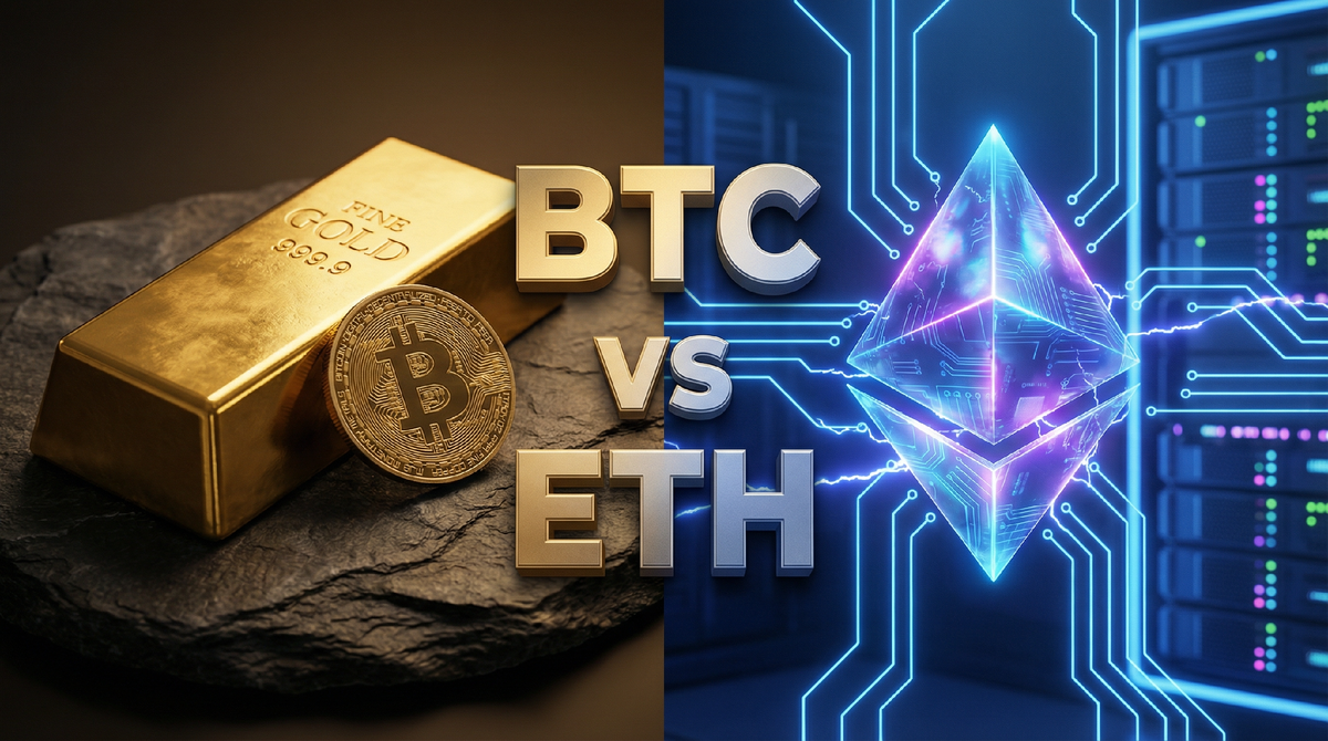 Биткоин против Эфириума: в чем разница? Объясняю на примере золота и электричества