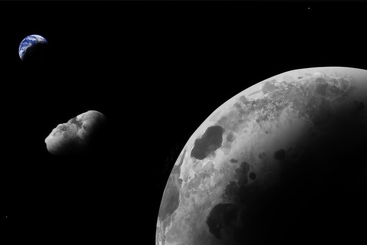    Астероид Камо’оалева в представлении художника