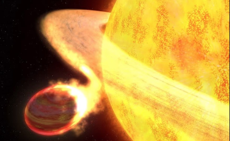    Раздувшееся Солнце способно испарить близлежащие планеты.