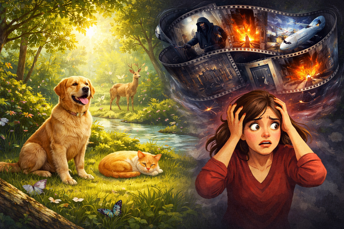 Наш мозг это целая киностудия фильмов ужаса.