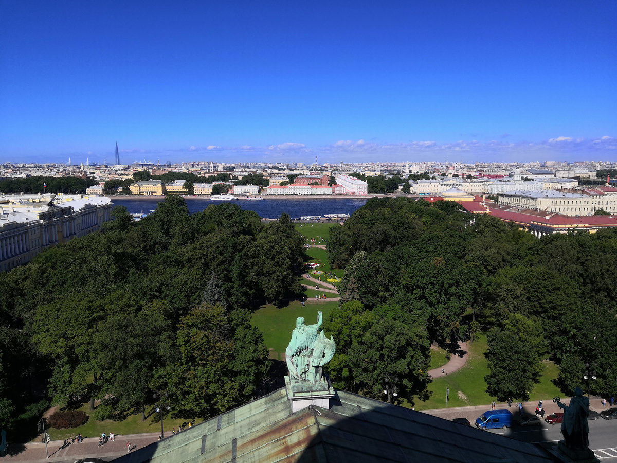 Виды со смотровой площадки Исаакиевского собора. 
