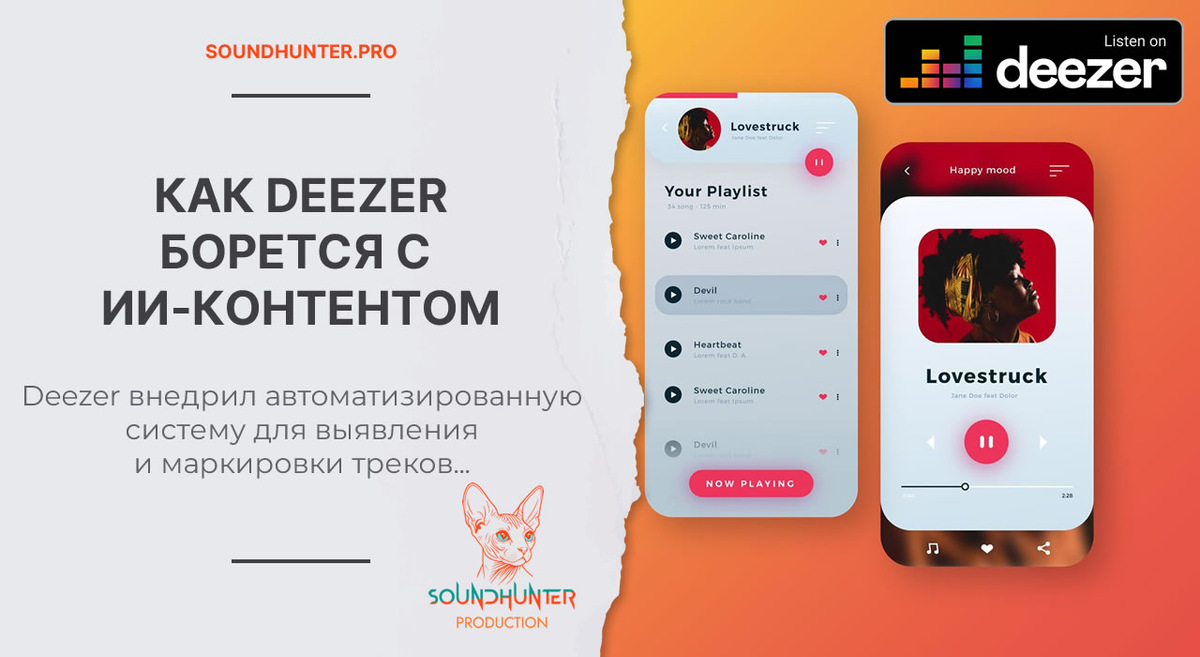 КАК DEEZER БОРЕТСЯ С ИИ-КОНТЕНТОМ