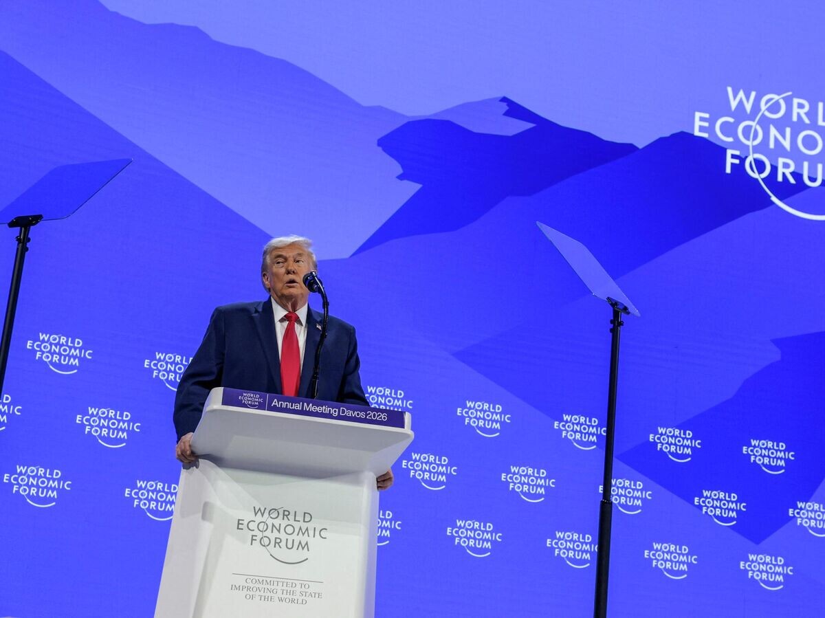    Президент США Дональд Трамп на Всемирном экономическом форуме в Давосе, Швейцария | © REUTERS / Jonathan Ernst