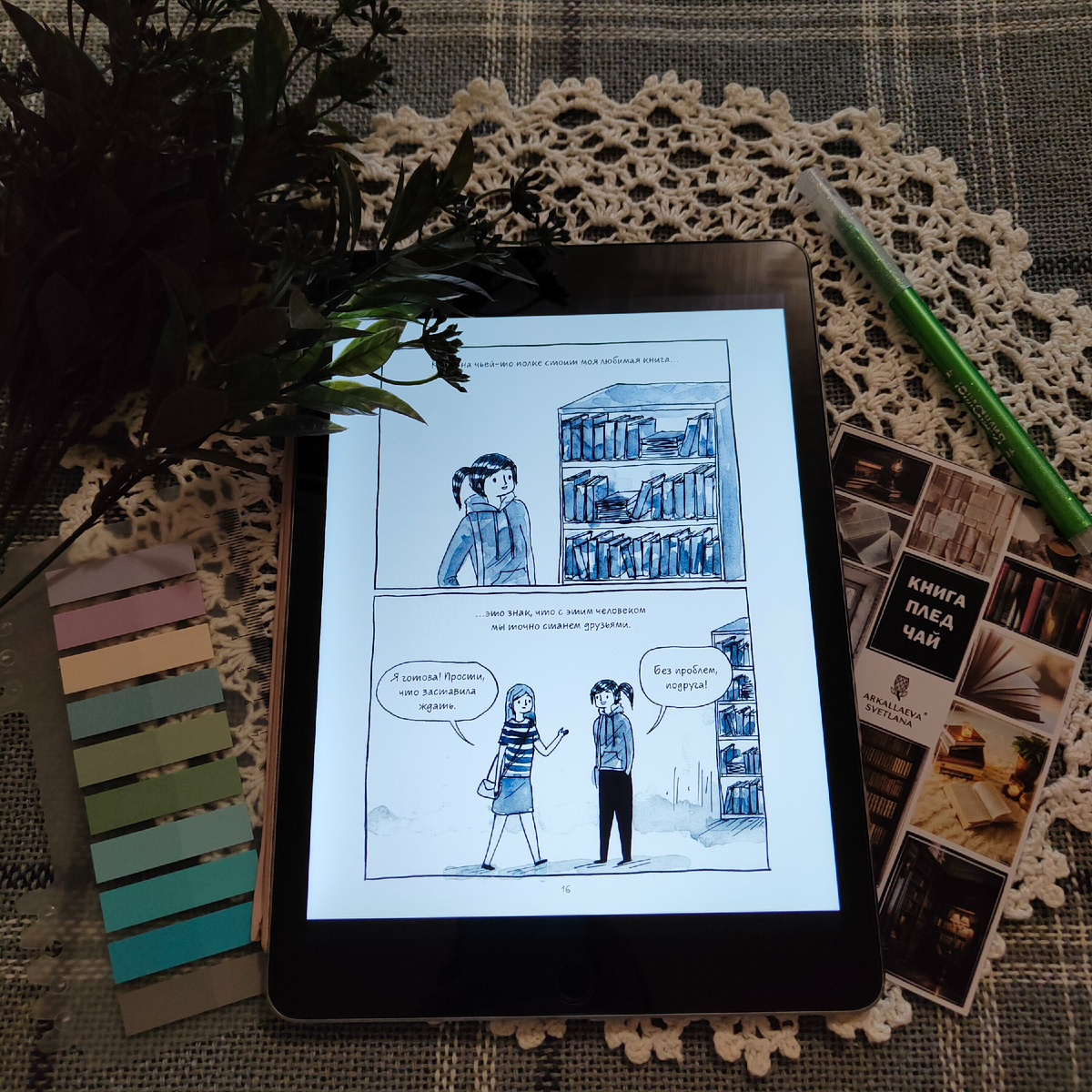 У книжного шкафа