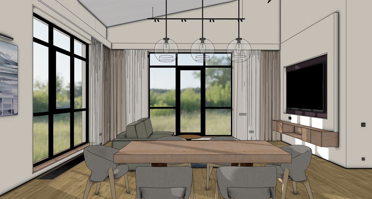 Исходный эскиз в SketchUp