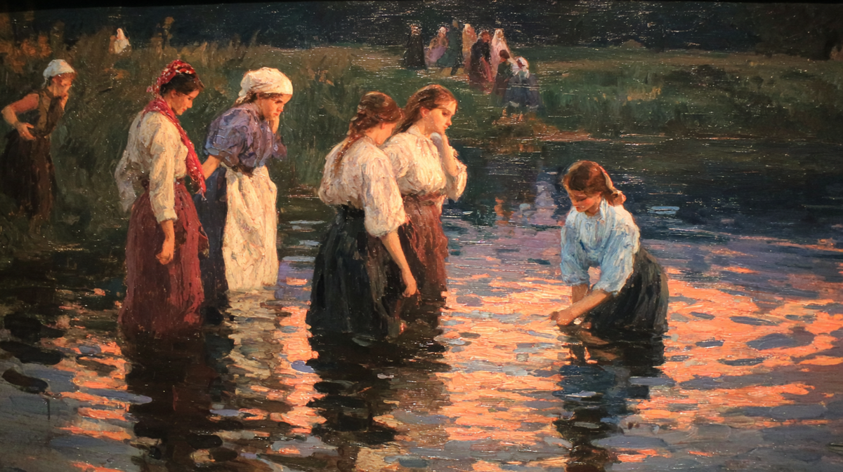 💧 Границы между любопытством и древней осторожностью: кто-то хочет рискнуть, а кто-то помнит — у воды свои законы. Как бы поступили вы, если бы друзья остерегали войти в омут?