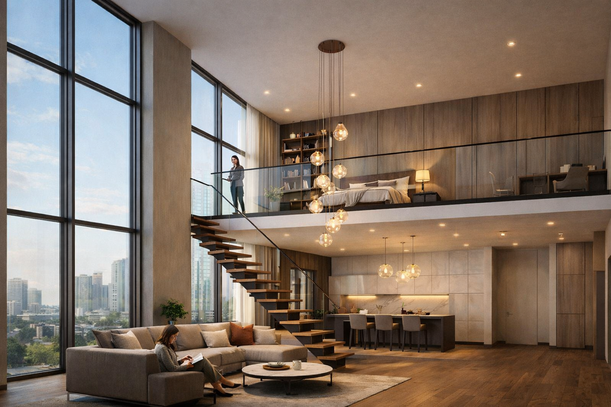 Двухуровневая квартира в жк бизнес-класса