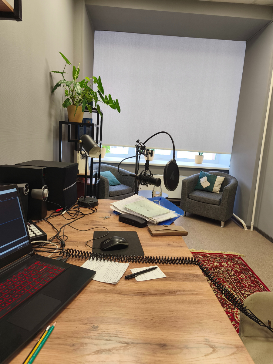 Подкаст-студия в Библиотеке им. К. Чуковского