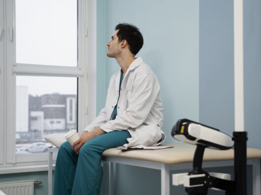    Человек в поликлинике //Фото с сайта https://www.freepik.com/