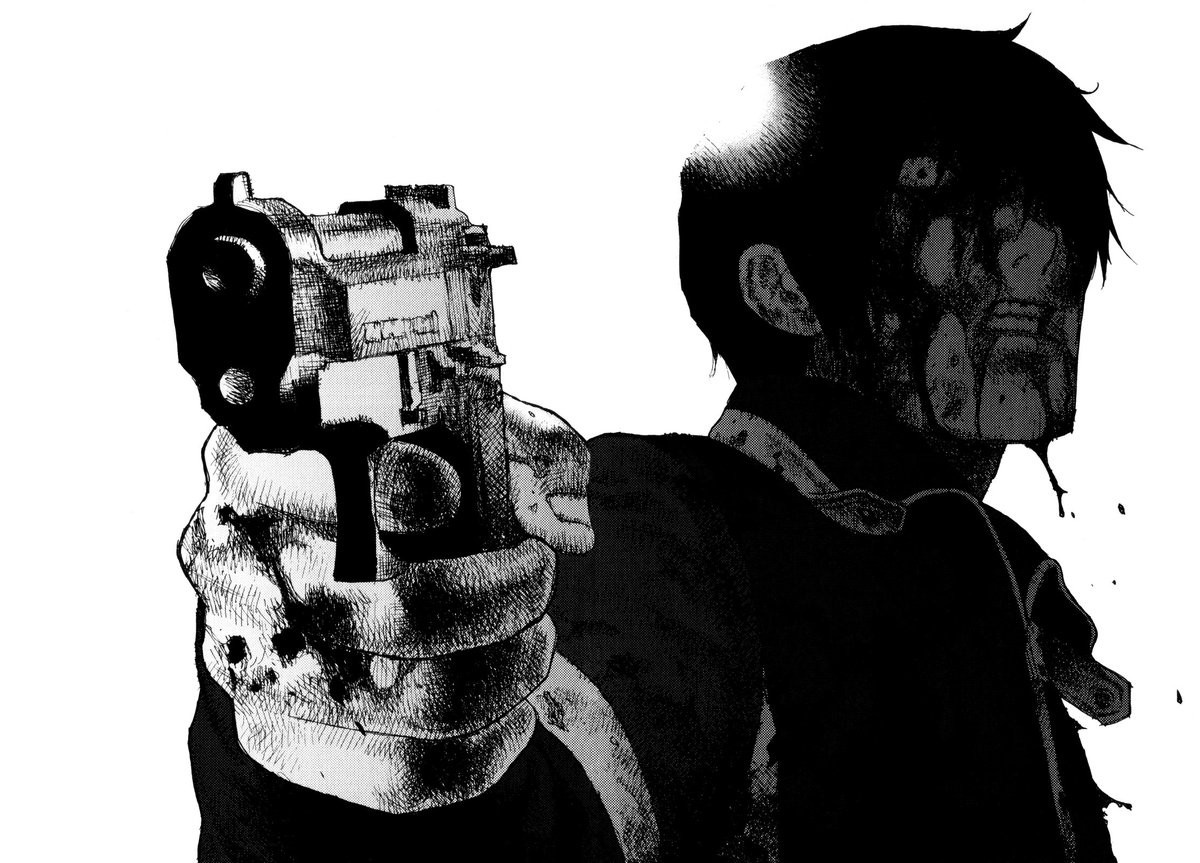 Кадр из «Фризии» – манге о наёмном убийце с больной психикой и сверхспособностями