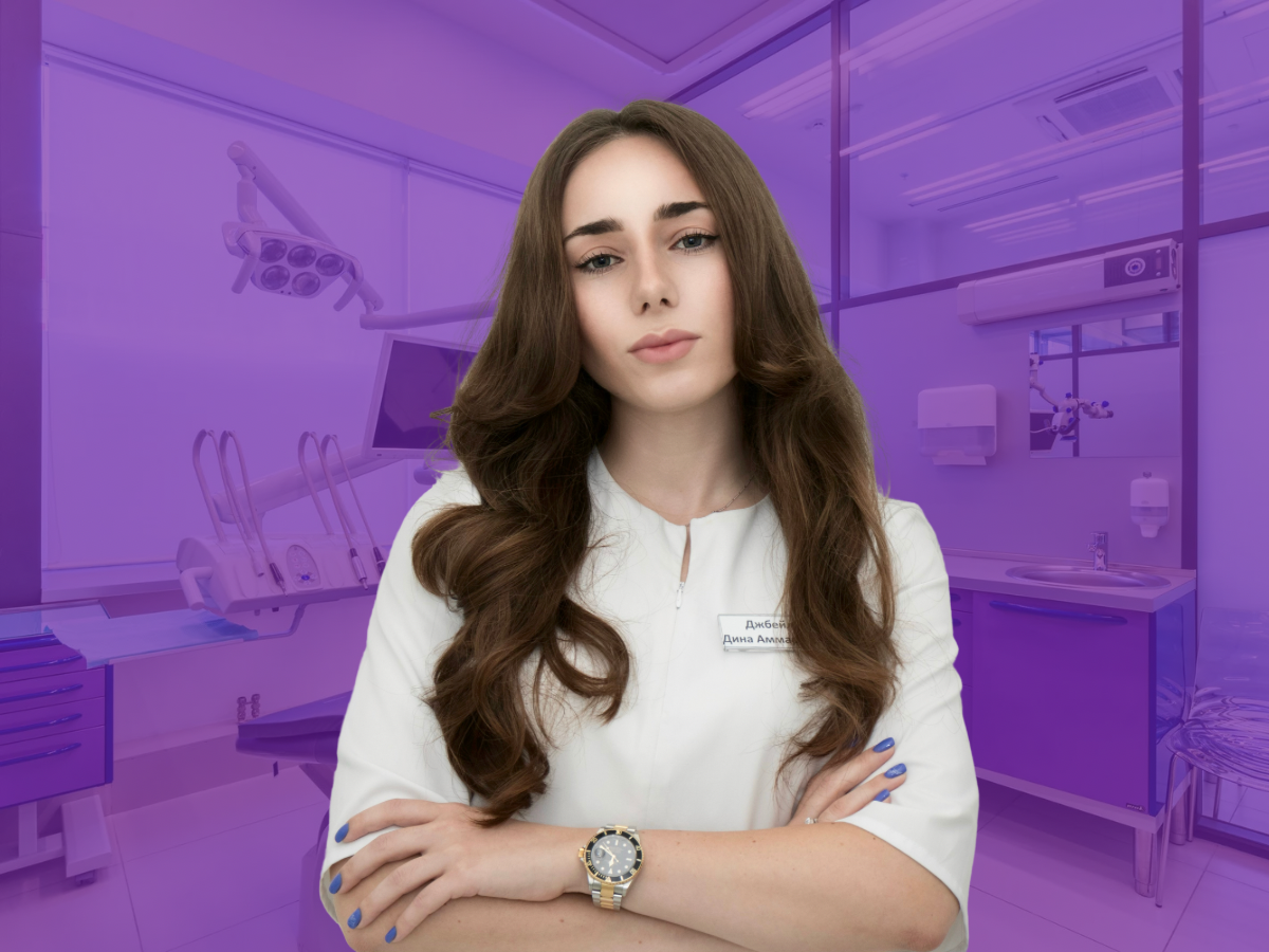Врач стоматолог-терапевт клиники "Авантис" Джбейли Дина Аммаровна. Выпускница Первого Московского государственного медицинского университета имени И.М. Сеченова. Окончила клиническую ординатуру на базе Центральной государственной медицинской академии Управления делами Президента Российской Федерации по специальности «стоматология терапевтическая».