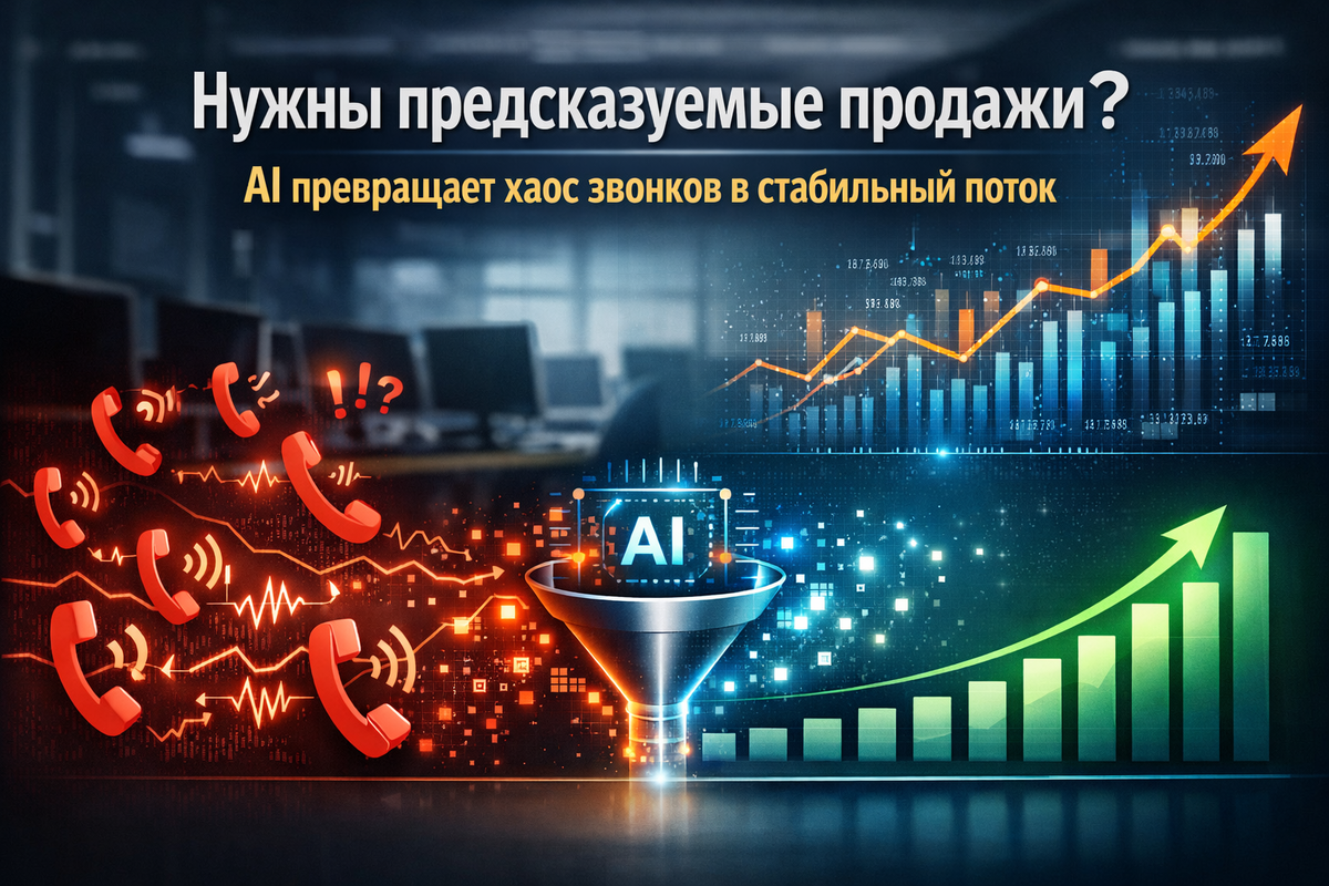   Нужны предсказуемые продажи? AI превращает хаос звонков в стабильный поток Никита Титов