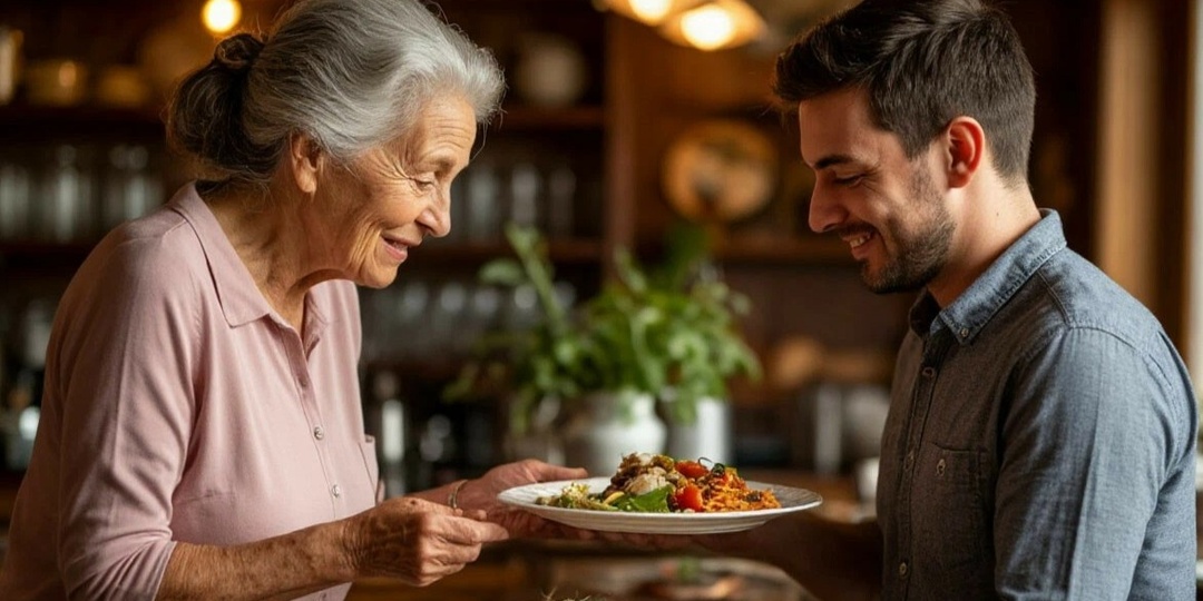 Свекровь демонстративно подала ужин мужу, а нам велела уйти от стола...