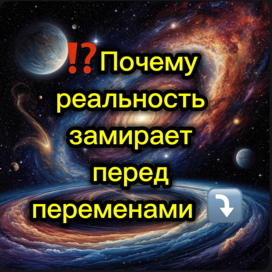 Почему Реальность замирает перед переменами?