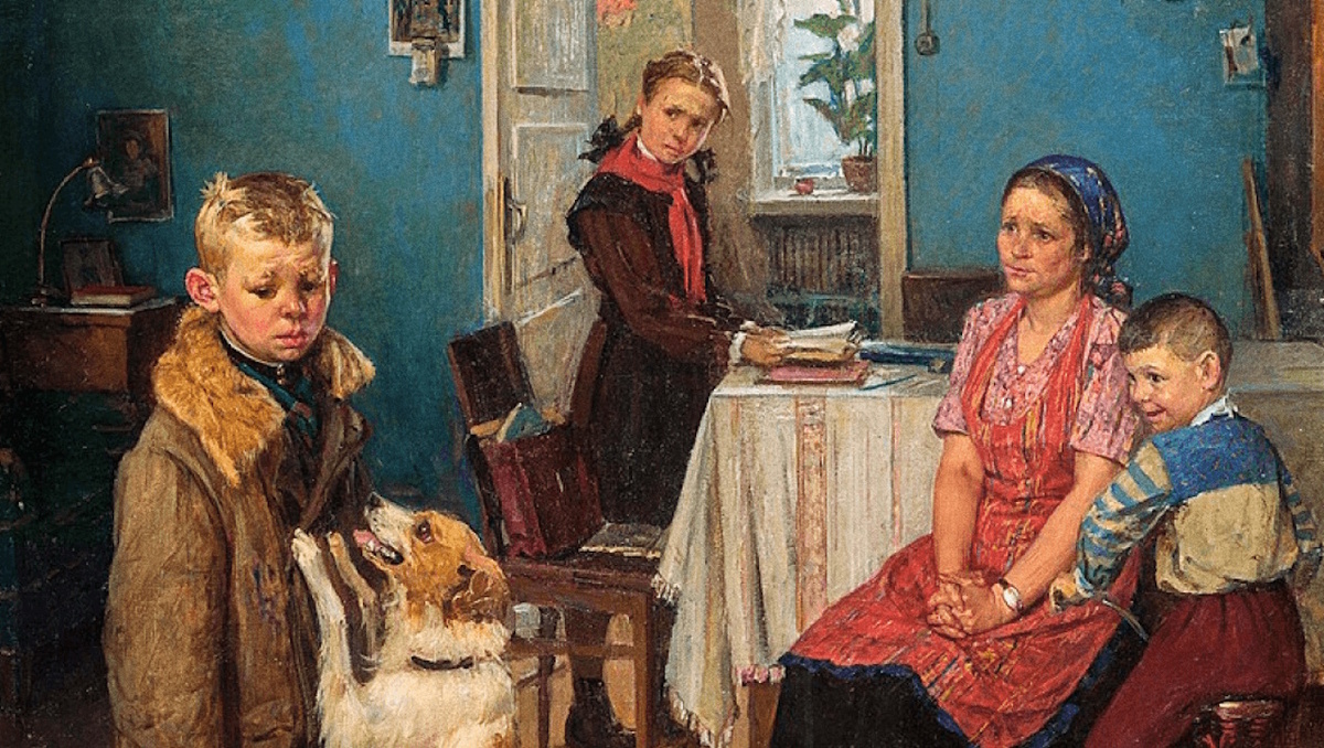 «Опять двойка». 1952. Фёдор Павлович Решетников