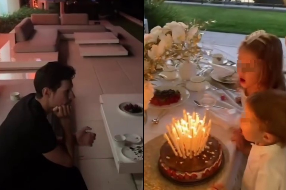    На видеозаписях Павел отмечал с детьми праздник. Судя по всему, день рождения сына. Фото: соцсети Ирины Болгар