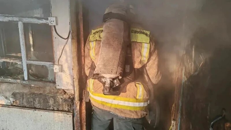     На пожаре в Рубцовске погиб человек ГУ МЧС по краю