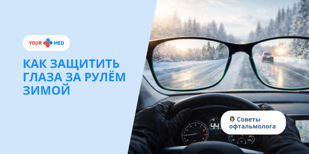 Как защитить глаза за рулём зимой | Советы офтальмолога