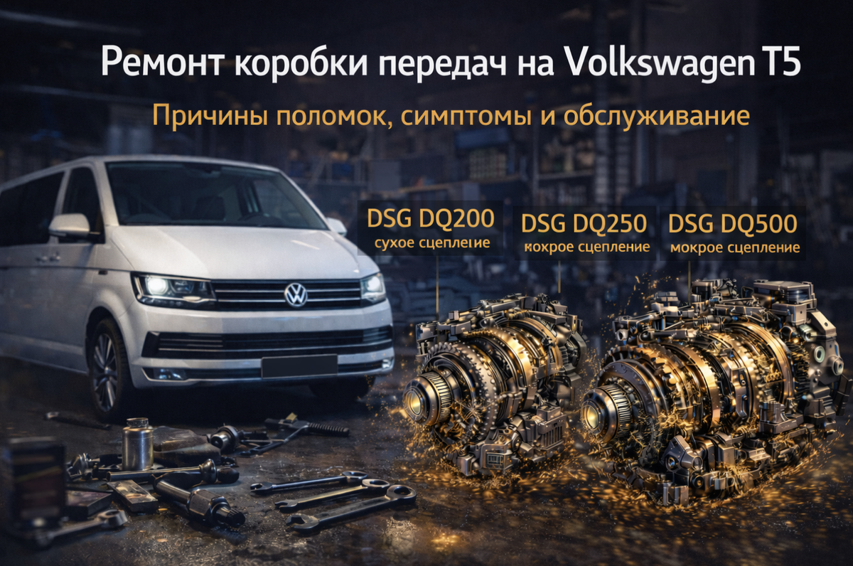 Ремонт коробки Т5