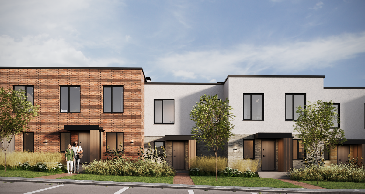 Загородный квартал DУО от FREEDOM - это блокированные дома с двухэтажными квартирами от 6 до 9 блоков.