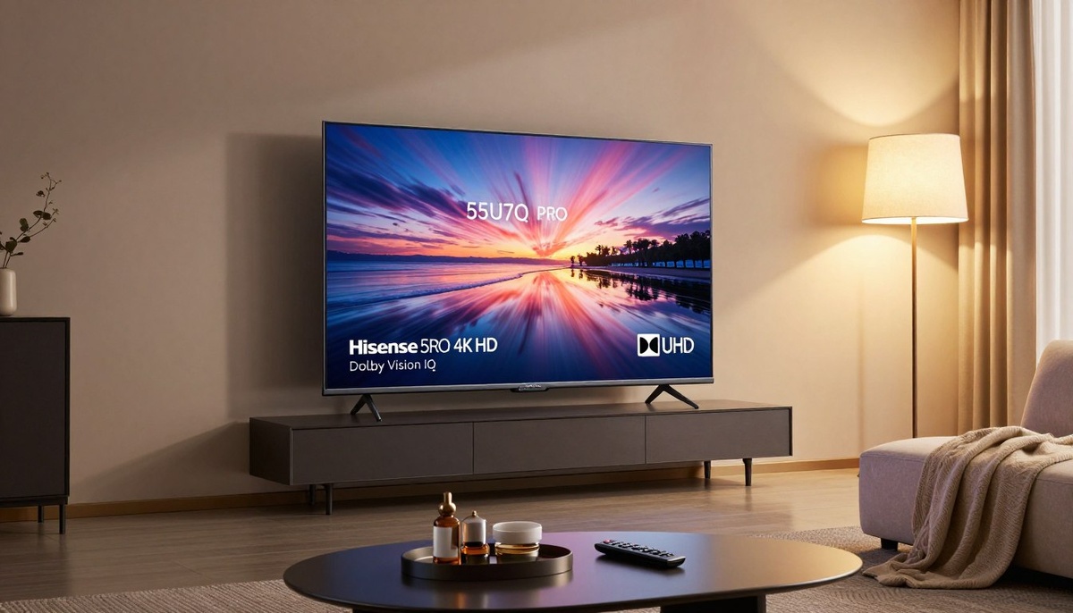 Телевизор Hisense 55U7Q PRO 55" 4K UHD Смарт ТВ с Wi-Fi, HDMI 2.1, 165 Гц, Dolby Vision IQ, IMAX
