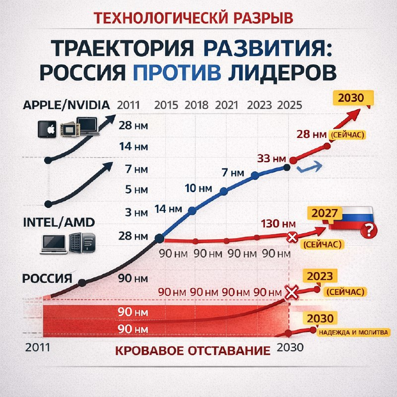 ТРАЕКТОРИЯ РАЗВИТИЯ: РОССИЯ ПРОТИВ ЛИДЕРОВ
