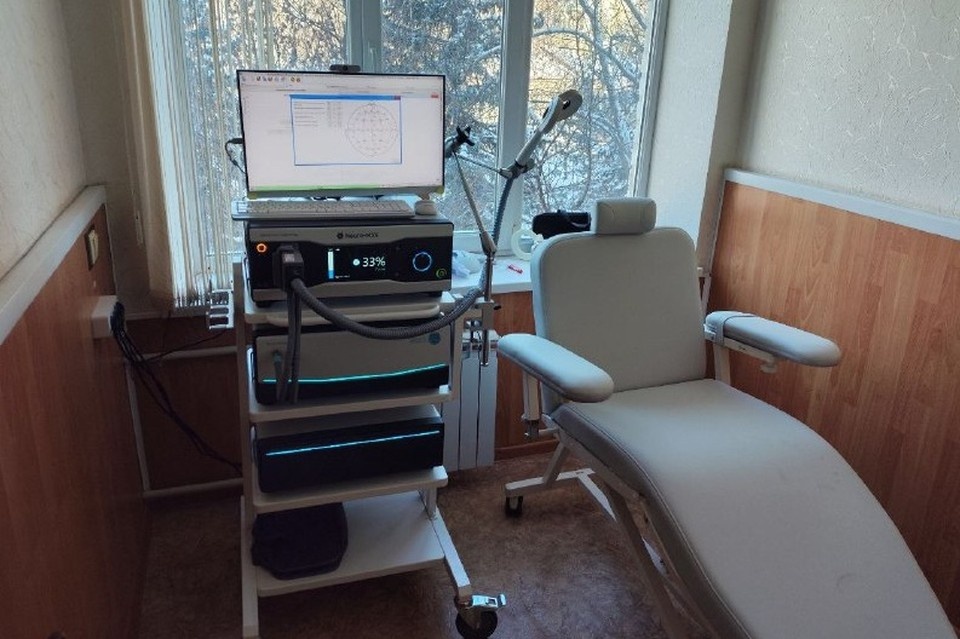    Современное оборудование и федеральная поддержка позволили вывести медицинскую реабилитацию в ДНР на новый уровень. Фото: ТГ/Толстыкина