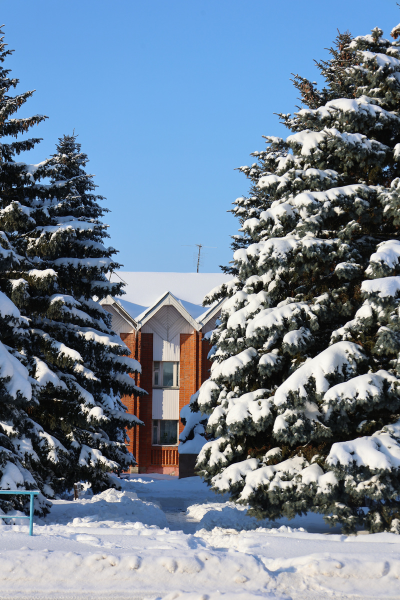 Центральная площадь в селе. 
