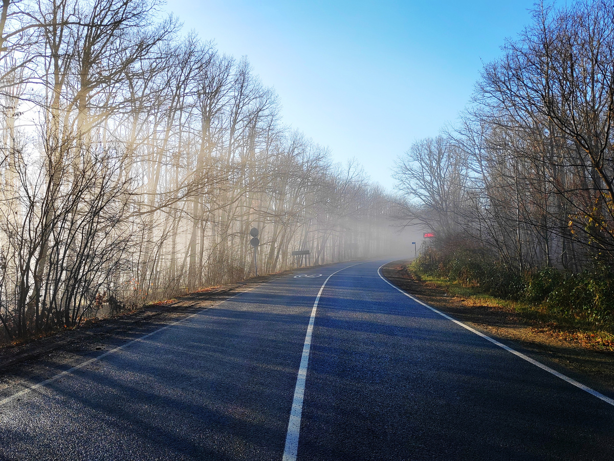 Начало дороги на Хадыженск со стороны Горячего Ключа. Фото автора