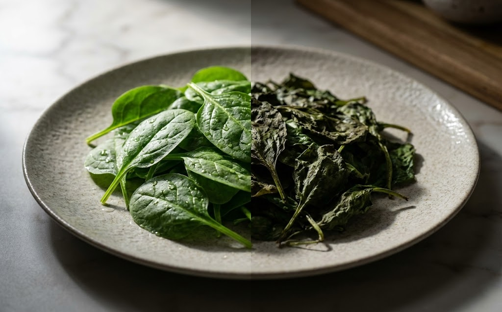 Почему нельзя разогревать шпинат и сельдерей / Изображение: AlphaChef