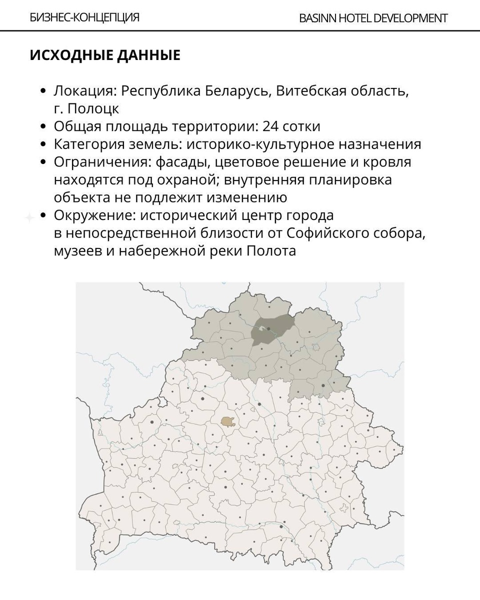 Исходные данные 