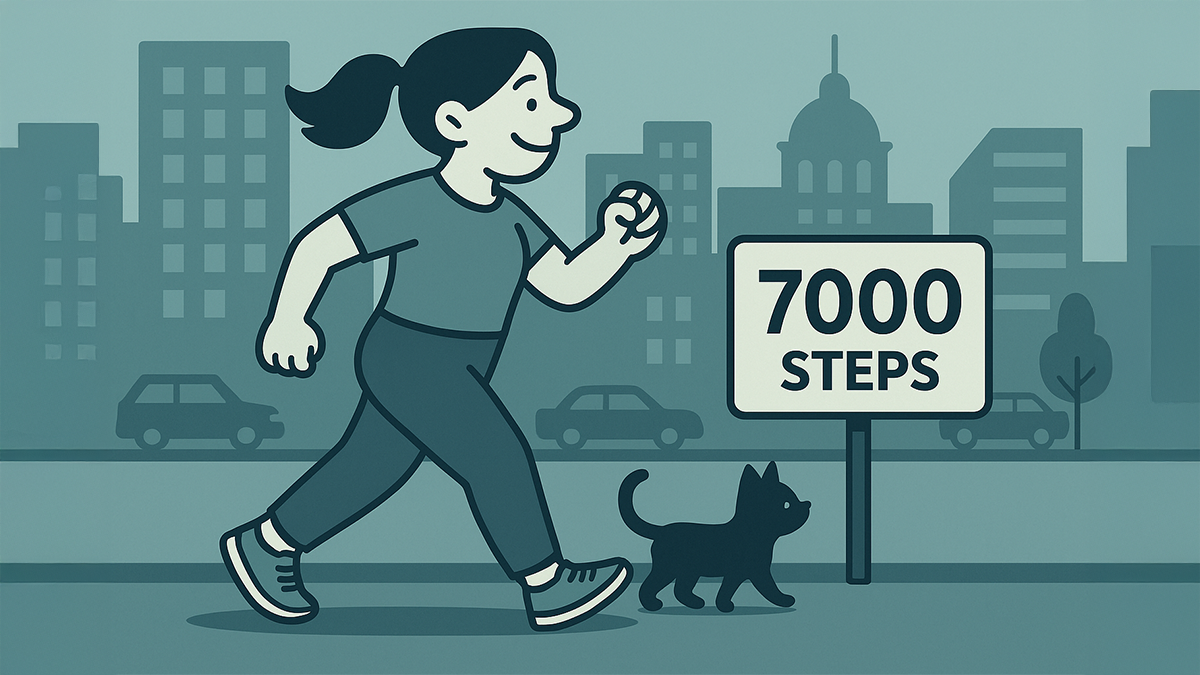 Снижение риска смертности и болезней начиналось уже с 4000–5000 шагов в день