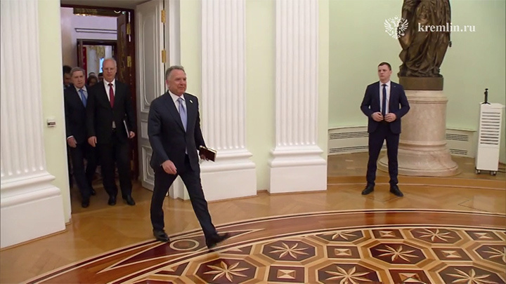    Сегодня вечером Стив Уиткофф в девятый раз встретится с президентом России Владимиром Путиным. Скриншот видео: ТГ-канал Kremlin.ru