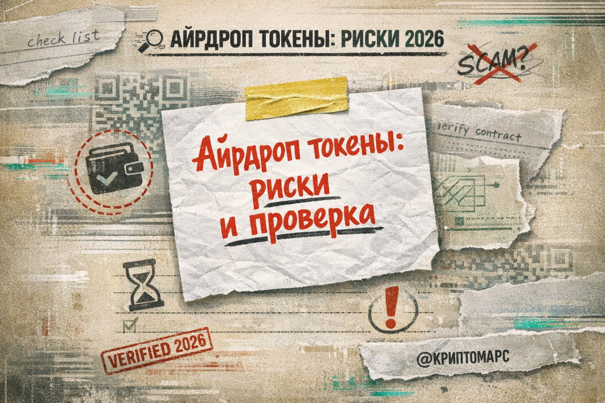    Риски и затраты времени при участии в airdrop токенах. Марсель