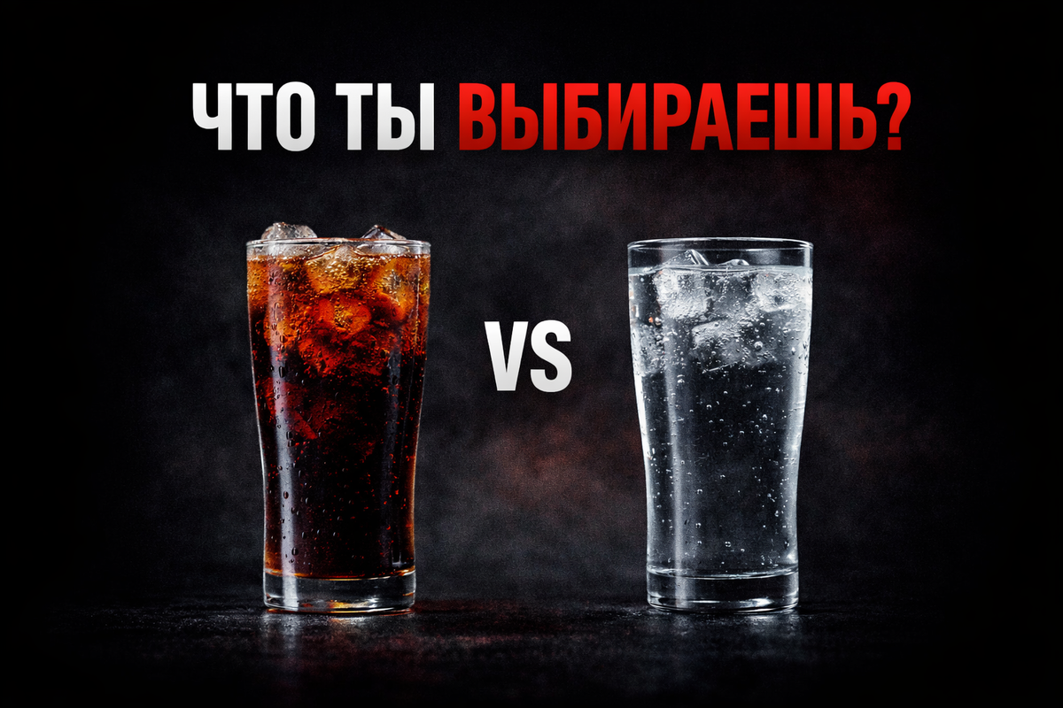 Каков твой выбор: стакан колы или стакан воды?