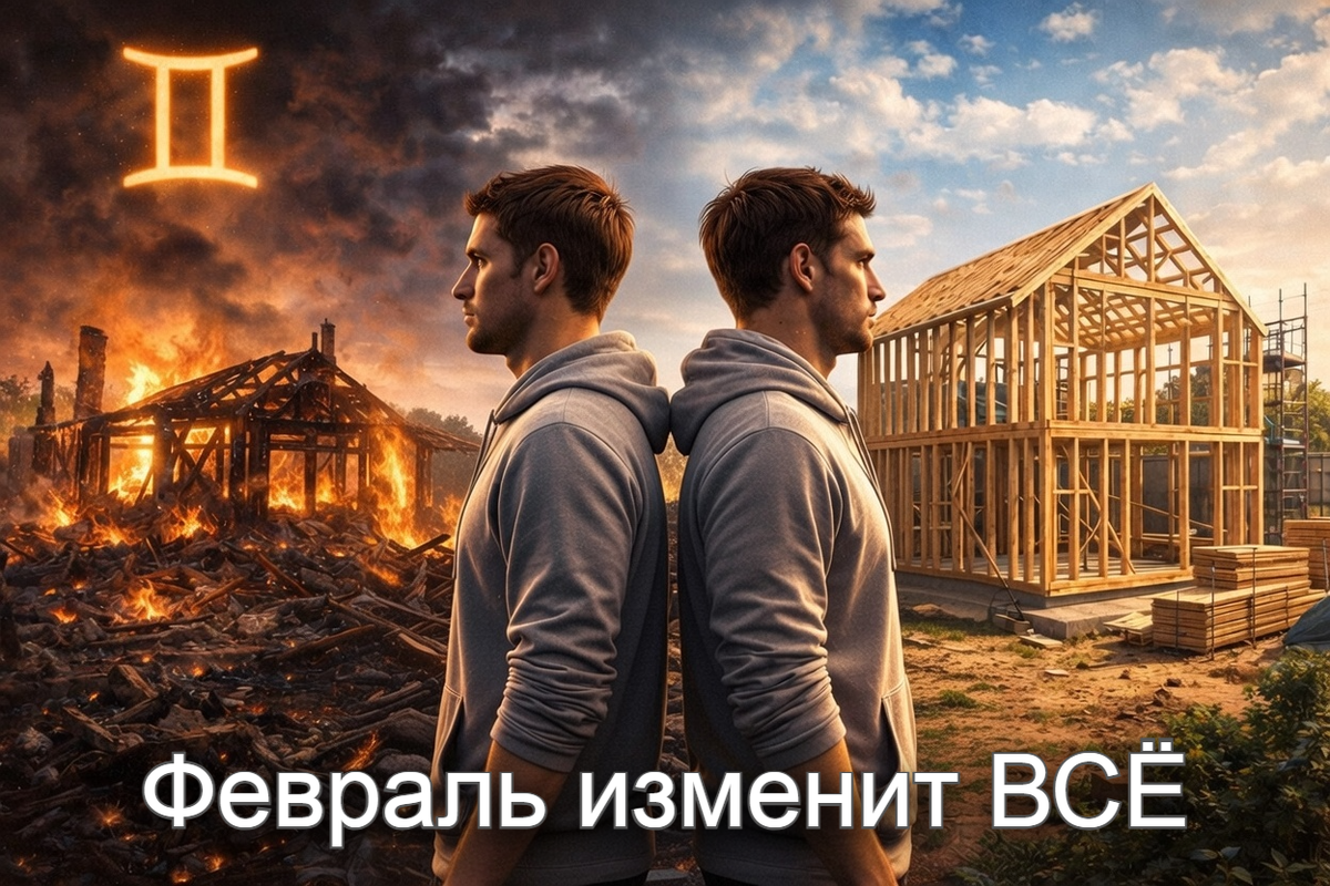 Близнецы, февраль 2026 — месяц, когда старые мечты рухнут, а новые взлетят