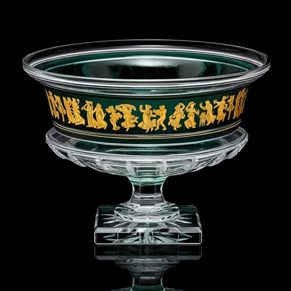 Большая Хрустальная Ваза «Jupiter. Dance De Flore», VAL SAINT LAMBERT / Вал Сант Ламберт Бельгия. Изображение с сайта https://decor-retro.ru/