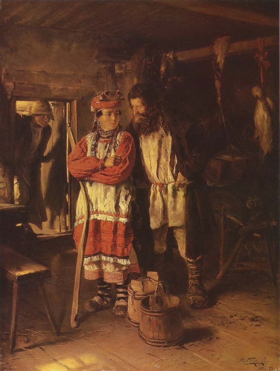 В. Е. Маковский. Свёкор. 1888 г. Источник: Wikimedia