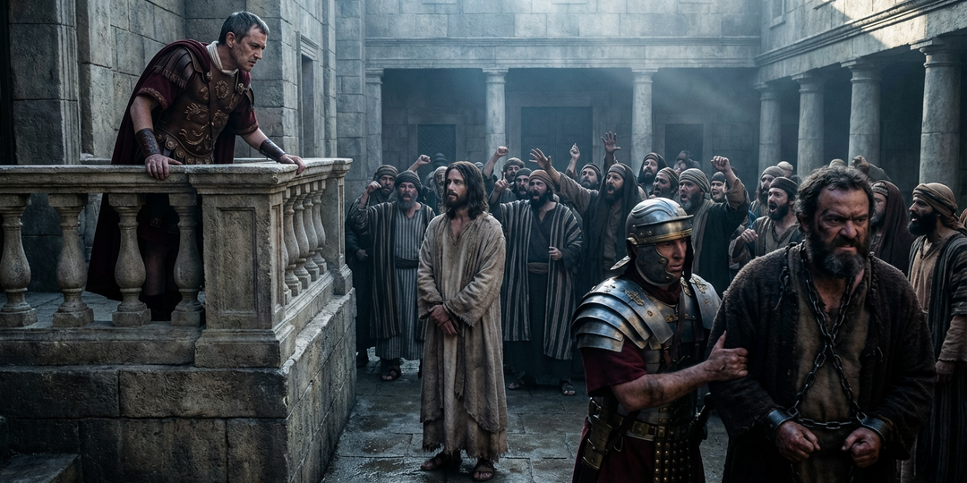 Путь Слуги: Евангелие от Марка 15:1-15