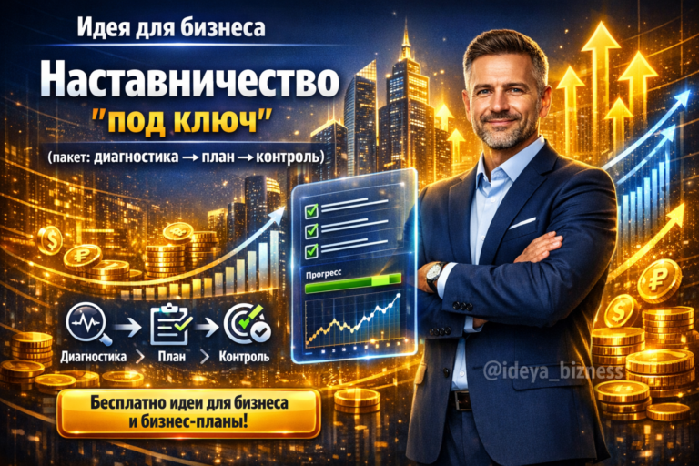    Бизнес-план: Наставничество “под ключ” (пакет: диагностика → план → контроль). admin