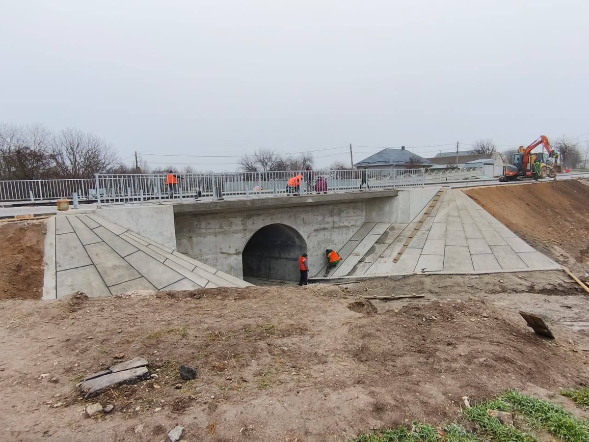 Капитальный ремонт моста на автодороге Ударное-Красногорское. Фото: Минтранс РК