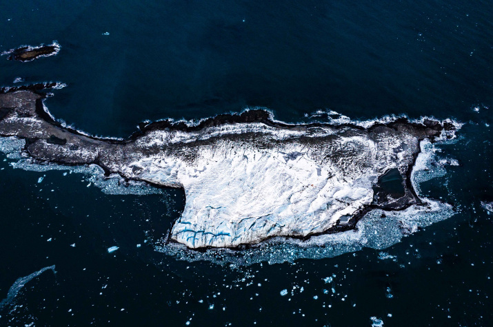 Ледник Рыкачева залив Заячий. Фото: Леонид Круглов