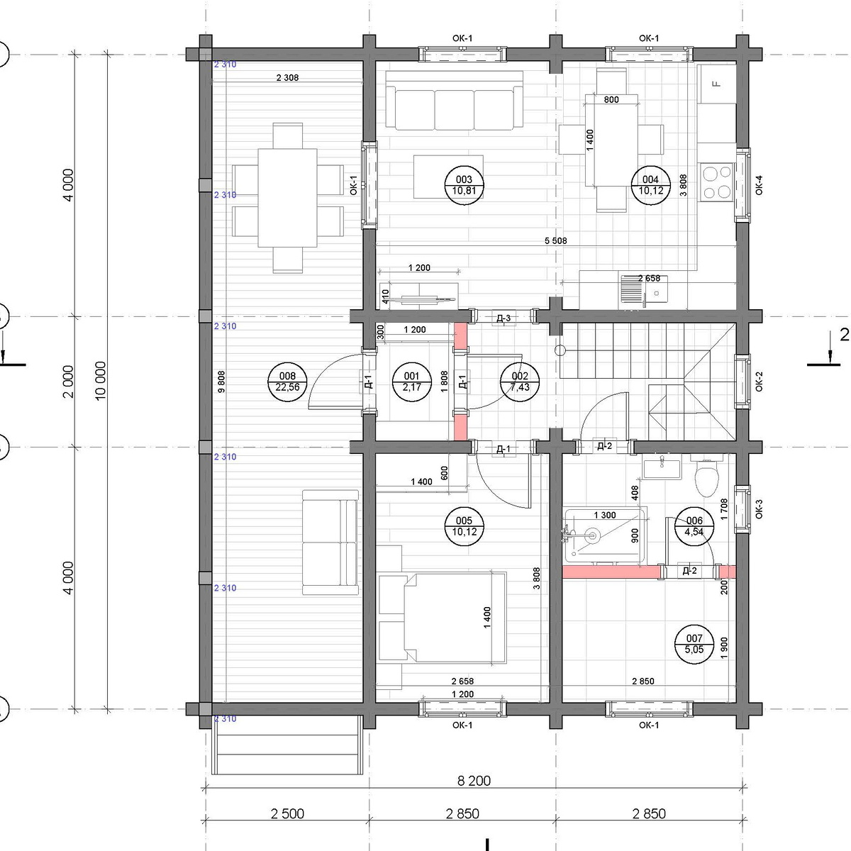 План первого этажа
