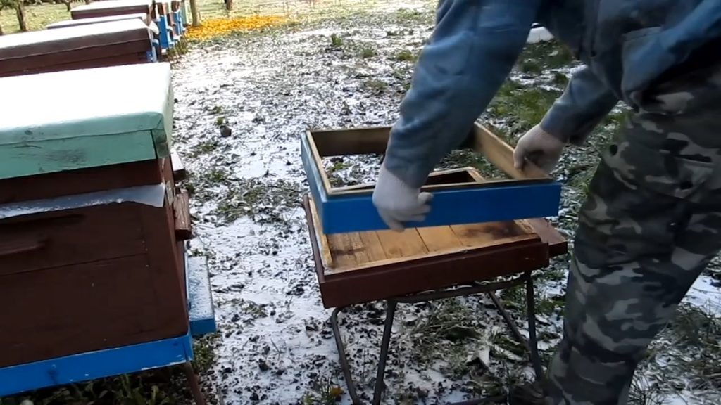 Зимовка пчёл на увеличенном подрамочном пространстве.