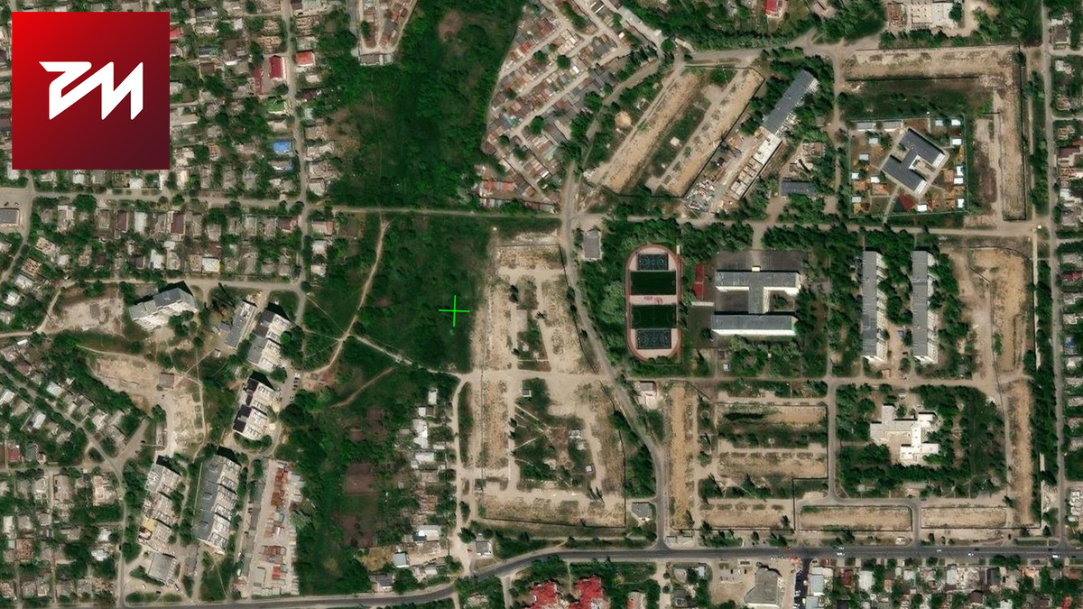 Спутниковый снимок микрорайона «Черёмушки», где было снесено 24 многоквартирных дома из 32.