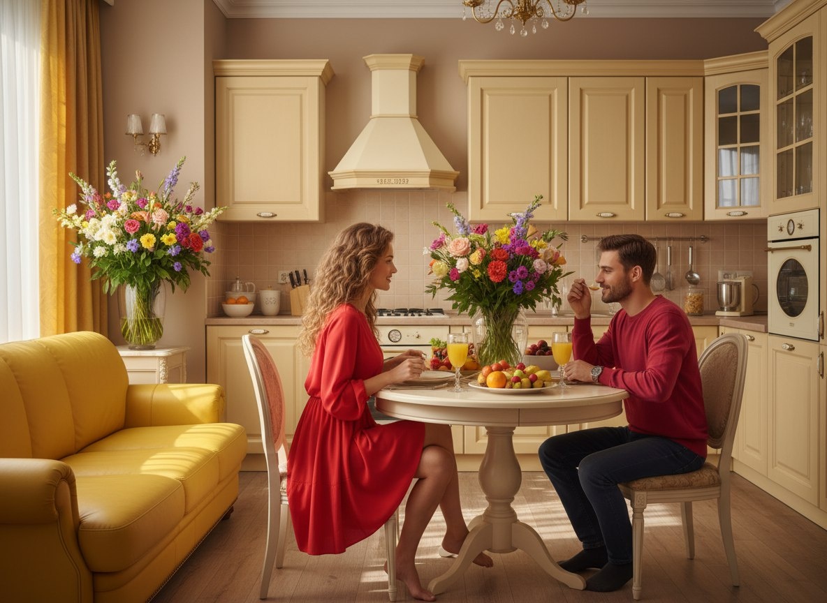 Женщина любит заботиться о своём мужчине