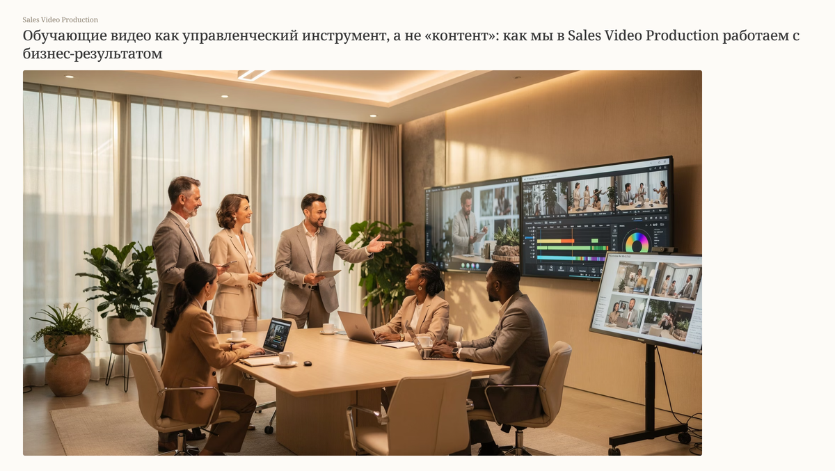 Разработка видеоинструкций и корпоративное обучающее видео