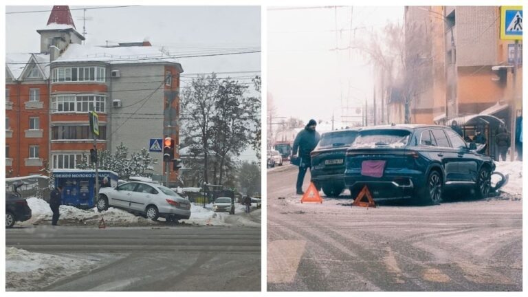 В Брянске произошли за 1,5 часа два ДТП на одном из центральных перекрёстков