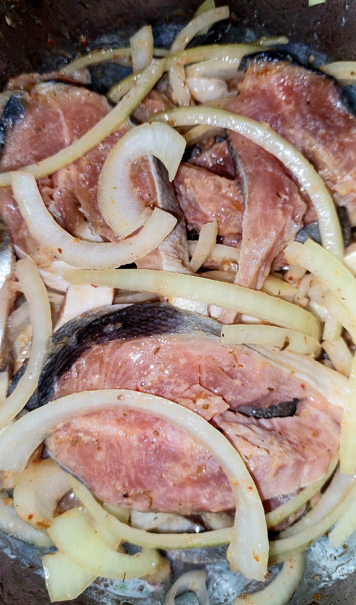 Горбуша с уксусом. 