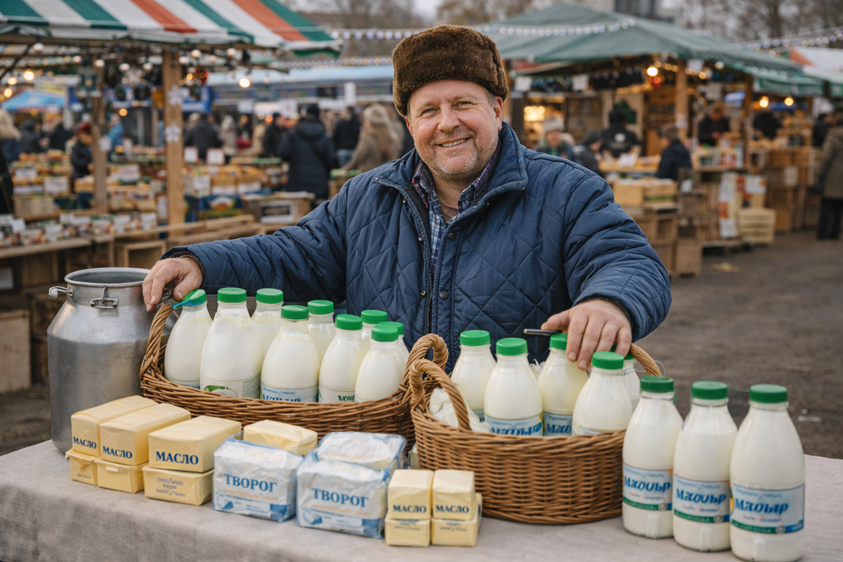 Фермер на рынке